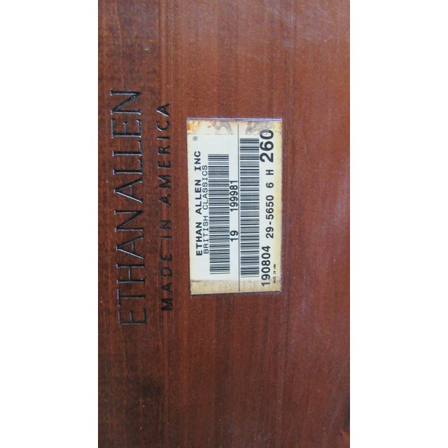 Baker Furniture Company 1980s Baker Furniture Drum Bookcase Side End Table Mahogany Banded For Sale - Image 4 of 10