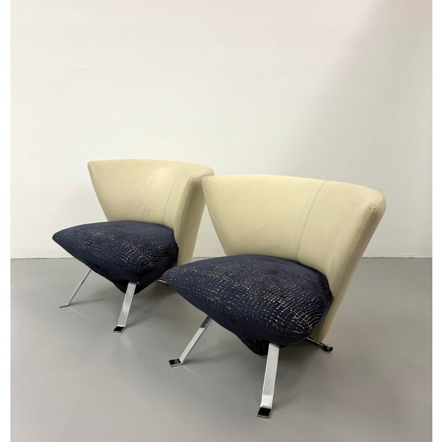 Contemporary “Jada” Sculptural Lounge Chairs - Pair For Sale - Image 4 of 7