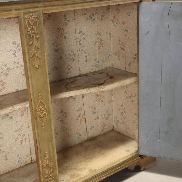 Wood Baroque Style Sideboard in Fir and Poplar For Sale - Image 7 of 11