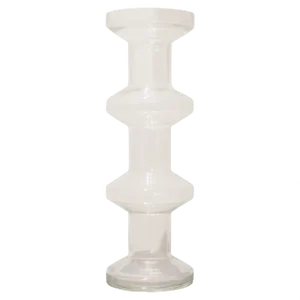 Cylindrical Glass Vases in the style of Ettore Sottsass, Italy, 1970, Set of 2