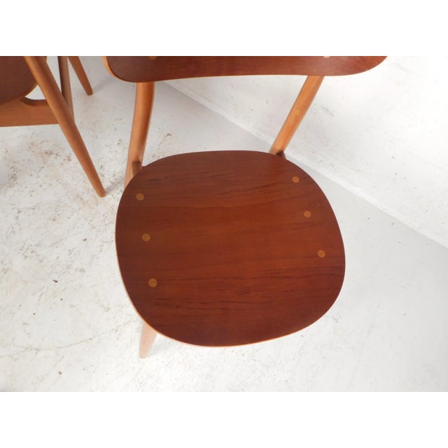 Brown Mid-Century Modern Danish Chairs - a Pair For Sale - Image 8 of 11