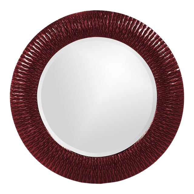 Bergman Mirror - Glossy Burgundy For Sale