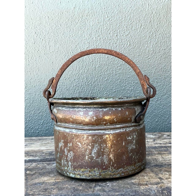 Vintage Hand Hammered Copper Bowl For Sale - Image 10 of 12