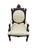 19th Century American Victorian Walnut Bedroom Chair Attributed to John Jeliff For Sale - Image 4 of 7