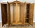 Vintage French Louis XVI Style Carved Oak 4-Door Wardrobe For Sale - Image 11 of 12