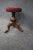 Brown Walnut & Needlepoint Stool For Sale - Image 8 of 8