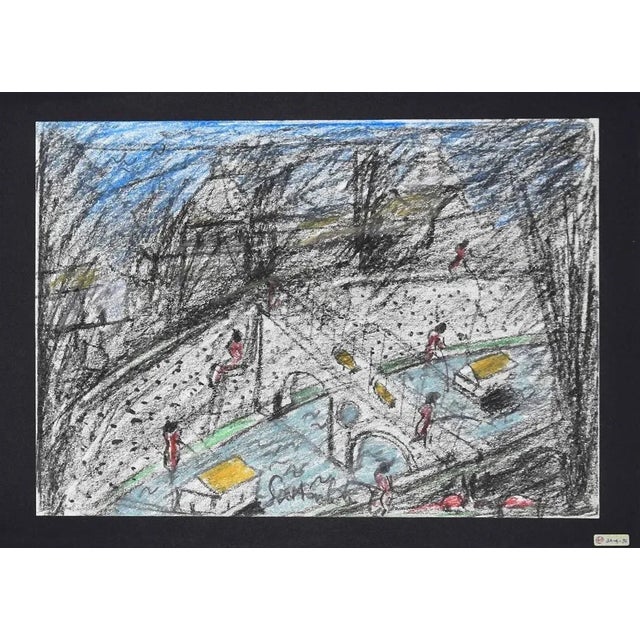 The Sky Above Rome is an original Contemporary artwork realized by Nazareno Gattamelata in the 1970s. Original colored oil...