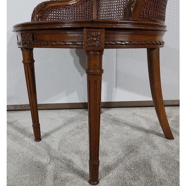 Louis XVI Style Office Armchair in Beech, 1900s For Sale - Image 18 of 18