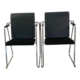 A Pair of Armchairs From Ilian Milinov, 1980s For Sale