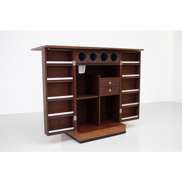 Dyrlund Danish Modern Folding Dry Bar in Wengé by Dyrlund, 1960s For Sale - Image 4 of 18