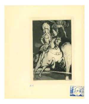 Henri Color, Horse, Etching, 1923