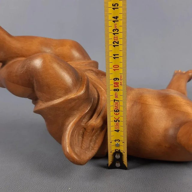 Handcrafted Carved Wood Sculpture of a Child, Italy, 20th Century For Sale - Image 17 of 18