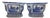 Contemporary Large Chinoiserie Blue & White Botanical Jardinieres - A Pair For Sale