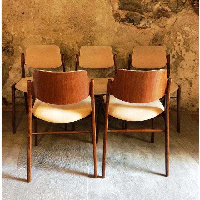 Dining Chairs by Hartmut Lohmeyer for Wilkhahn, 1950s, Set of 6 For Sale - Image 12 of 17