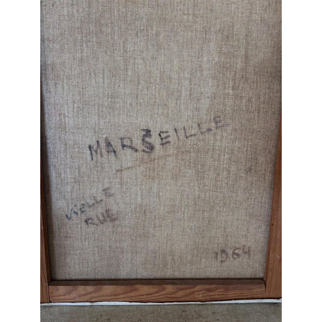 J. Toucas, Marseille, 1964, Oil Painting on Canvas For Sale - Image 6 of 7