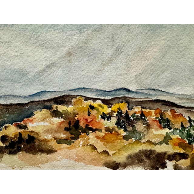 Original watercolor on paper by Henry Emil Salloch, also known as Heinz Emil Salloch, the German-born American artist and...