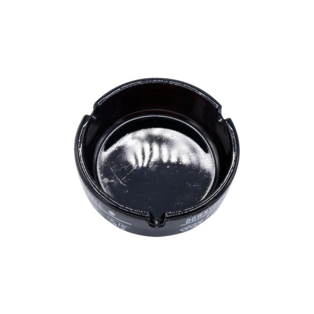 Golden Nugget Black Glass Ashtray For Sale - Image 4 of 5