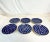 1980s Vintage Boho Chic Boleslawiec Polish Pottery Salad Plates, Original Peacock - Set of 6 For Sale - Image 4 of 9