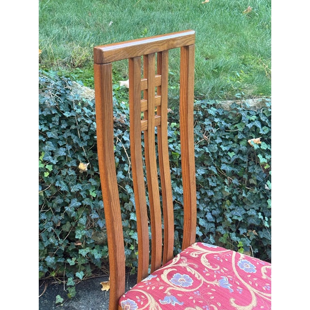Brown Set of 10 Ims SRL Italian Mid-Century Modern Teak Wood Dining Chairs For Sale - Image 8 of 10