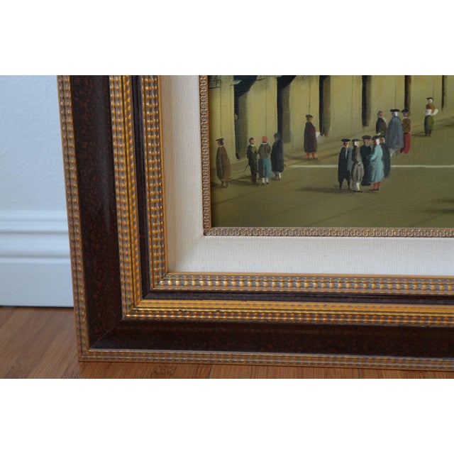 Style of Cannelletto - St Marks Square, 20th Century, American, Oil on Canvas, Framed For Sale In Los Angeles - Image 6 of 8