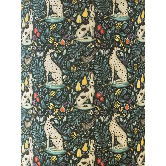 Royal Delft White Vintage Table Lamp, Liberty London Lampshade For Sale - Image 4 of 10