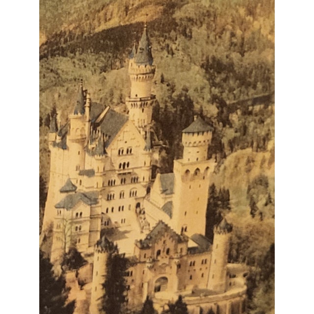 Drawing/Sketching Materials Late 19th Century Ernst Geissendorfer Neuschwanstein Castle Frame Original Signed Framed For Sale - Image 7 of 12