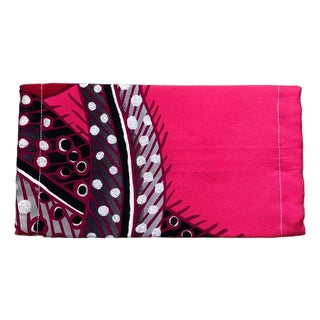 1980s Hermes Pink Baobab Cat Silk Scarf Face Mask For Sale