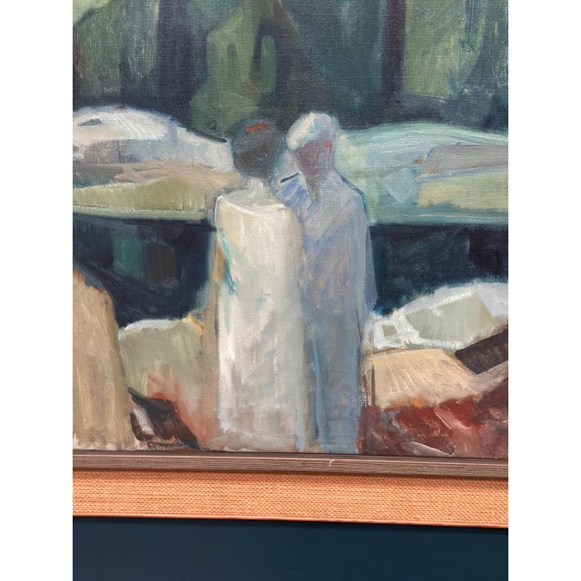 Nis Stougaard, Gudhjem, Bornholm, 1965, Oil on Canvas, Framed For Sale - Image 14 of 18