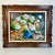 Offering a lovely vintage Original Oil Painting. The impressionist still life features a bouquet of flowers in a gorgeous...