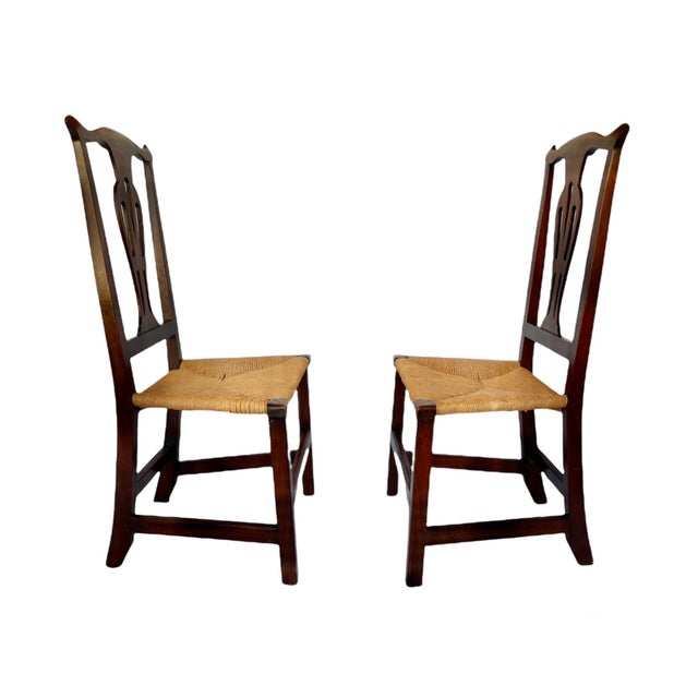 Thomas Chippendale Late 18th Century Country Chippendale Side Chairs - a Pair For Sale - Image 4 of 9