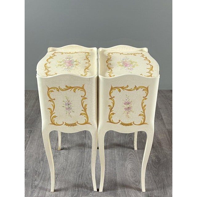 20th Century Louis XV Style Bedside Tables, Set of 2 For Sale - Image 11 of 12