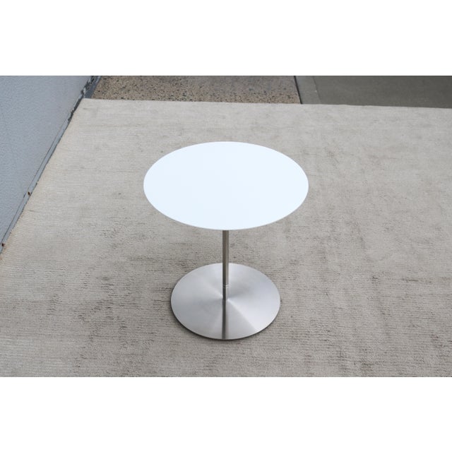 Minimalist Jephson Robb for Bernhardt Design Quiet Round Occasional Side Table For Sale - Image 12 of 18