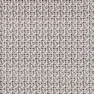 Morris & Co Rosehip Fabric in Black/Ecru - a Sample For Sale