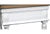 French Vintage Neoclassical Fluted Arched Coved Desk With Book-Matched Butterfly Top For Sale - Image 3 of 10