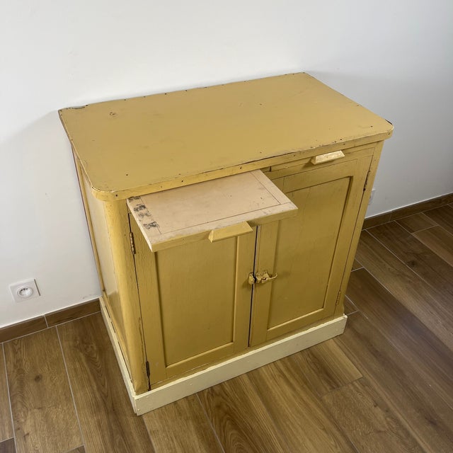 Antique Butter-Yellow Kitchen Sideboard, Late 19th-Early 20th Century For Sale - Image 16 of 18