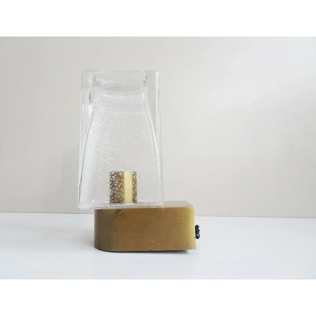 1970s Brass Wall Lamp from Glashütte Limburg, Germany, 1970s For Sale - Image 5 of 12