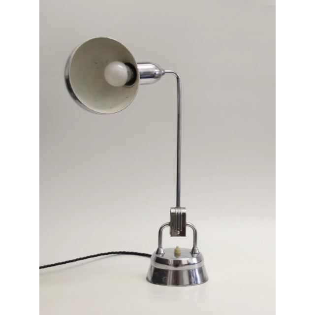 1940s French Art Deco Metal Desk Lamps by Charlotte Perriand for Jumo, 1940s, Set of 2 For Sale - Image 5 of 18