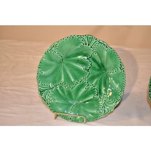 Victorian 19th Century Pair of Copeland & Garrett Majolica Plates For Sale - Image 3 of 10