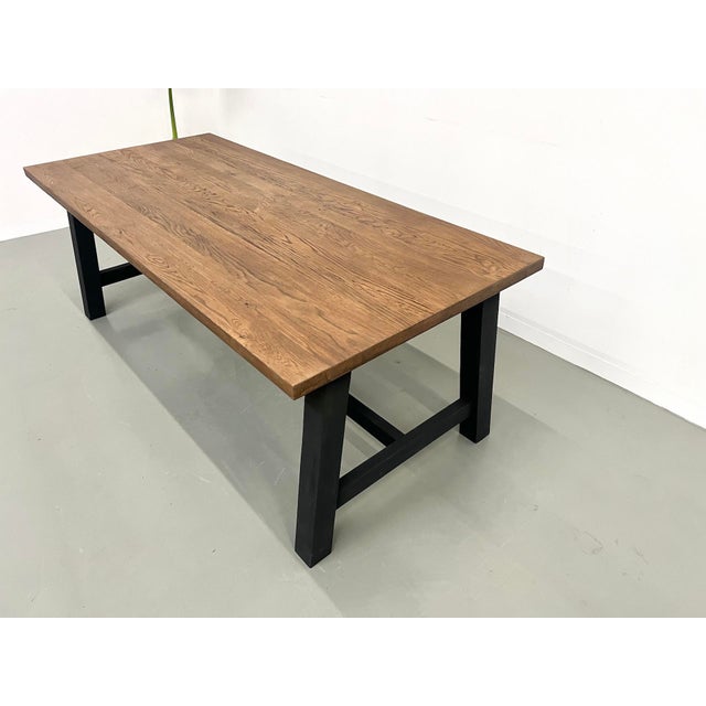 Modern Oak Dining Table, 1990s For Sale - Image 6 of 18