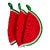 Set of 3 Handmade Crochet Watermelon Trivets For Sale