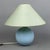Da Vinci Blue Polka Dot Ceramic Sphere Table Lamp, 1970s For Sale - Image 4 of 14
