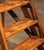 French Late 19th Century French Poplar and Pine Five-Step Folding Ladder With Chain Supports For Sale - Image 3 of 10