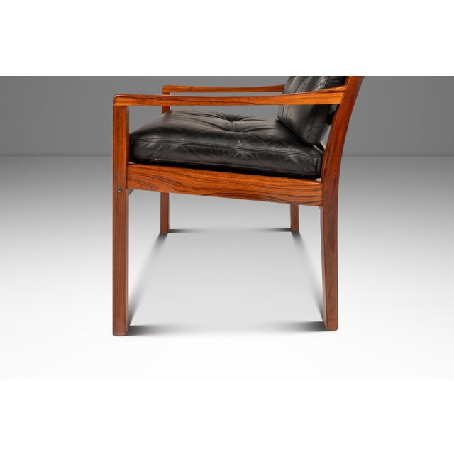 Mid-Century Danish Modern Model 806 Lounge Chair in Rosewood & Leather Attributed to Fredrik Kayser for Vatne Møbler, Norway, C. 1960s For Sale - Image 10 of 18