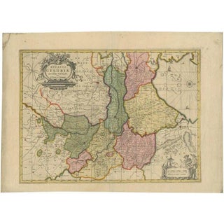Antique Map of the Province of Gelderland, 1690 For Sale