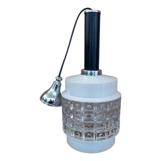 Ceiling Lamp in Pressed Glass For Sale