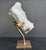 Antique White Sculptural White Quartz on Stand, Geode With Metallic Base Included For Sale - Image 8 of 9