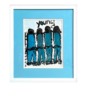 Late 20th Century 'Prisoners' by Purvis Young