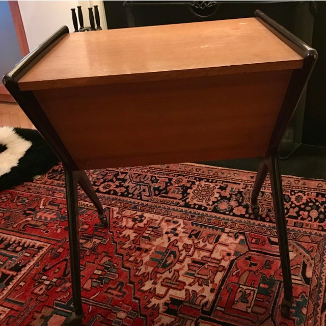 Mid 20th Century Mid 20th Century Desk, Freestanding, French Designer Attributed to Jean Prouvé For Sale - Image 5 of 12