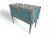 Vintage Petrol Green Two-Door Buffet Cabinet, 1950s For Sale - Image 3 of 12