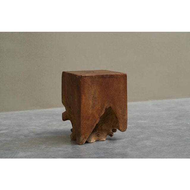Sculptural Root Stool in Elm, 1970s For Sale - Image 6 of 12